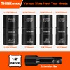 THINKWORK 1/2 Inch Drive Lug Nut Extractor Set, 5pcs Flip
