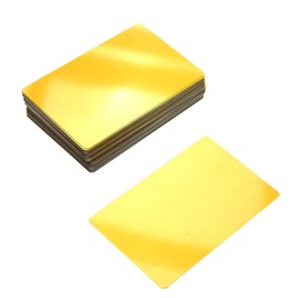 RXBC2011 100 Blank Metal Business Cards Laser Engraving Aluminum Gold