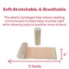 Dealmed 6" Elastic Bandage Wrap with Self-Closure – 10 Elastic