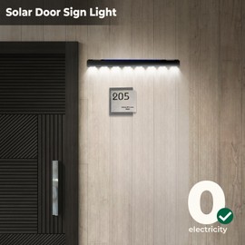 Solar Real Estate Sign Posts Lights - Outdoor Dusk to Dawn Solar LED Signboard Lights for Outdoor Signs, Real Estate Sign Posts,House Number,Commercial Signs and More