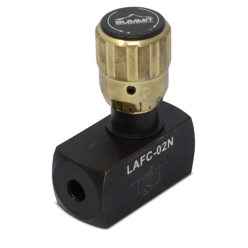 Hydraulic Flow Control Valve w/Free Reverse Flow, 1/8" NPT Ports