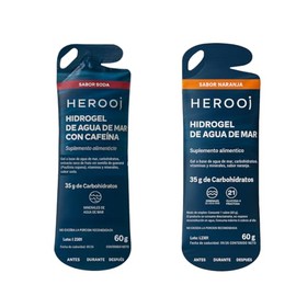 Hidrogel formulados con agua de mar 60gr por stick pensado en consumirse durante actividades físicas. (PACK 10, MIXTO)