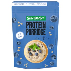 Seitenbacher Porridge Blueberry - Your Warm Breakfast with 30% Protein I Wheat Free I (1 x 500 g)