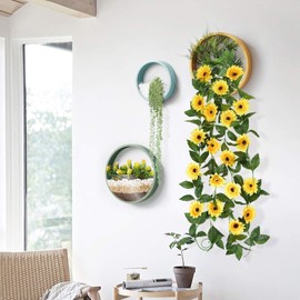 Fielegen 20 LED Sunflower String Lights with Timer,7.2ft Artificial Sunflower Garland with Lights,Battery Powered Sunflower Vine Fairy Lights for Indoor Bedroom Wedding Home Garden Holiday Decoration