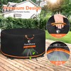 [Upgraded 1000D Heavy Duty Fabric] 32” Fire Pit Cover Round