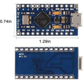 DUBEUYEW Pro Micro 32U4 5V 16MHz Bootloaded IDE Micro USB Pro Micro Development Board Microcontroller Compatible with Pro Micro Serial Connection with Pin Header Pack of 4