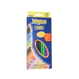 XNGCAS Colored Pencils Bulk, Kids School Supplies For Teachers, 1 Pack with 24 Colors