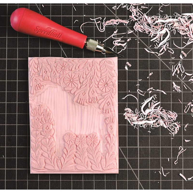 Speedball 3 in. x 4 in. Speedy-Carve Linocut Block (6-Pack)