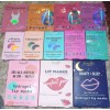 danielle creations NEW LOT of 12 face skincare & lip masks under eye collagen & retinol vitamin C