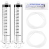 VooGenzek Pack of 2 100 ml Large Plastic Liquid Measuring