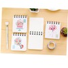 Operitacx 8pcs Escritorios Portable Notepad Floral Notebook Mini Ruled Lined