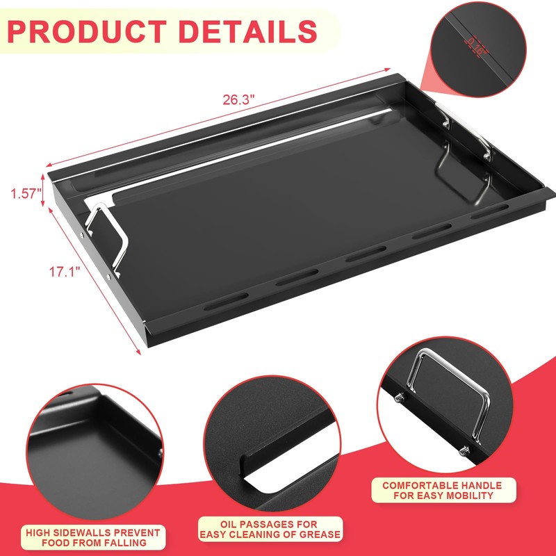 6788 Genesis II 300 Full Size Griddle Insert for Weber