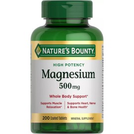 Nature?s Bounty Nature's Bounty Magnesium By Nature's Bounty, 500mg 200 Count