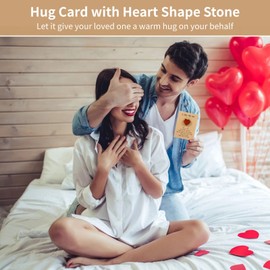 OMISTAR Pocket Hug Cards - 40 Sets with Heart-Shaped Stones for Family, Friends, Classmates & Colleagues