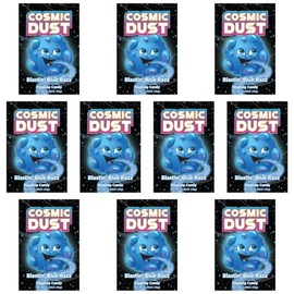Cosmic Dust Blastin' Blue Razz Popping Candy Mixed Flavours - 10 Packets of 10g - Fun and Exciting Popping Sensation - Great for Parties