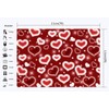 LYCGS 7X5FT Red Heart Photo Backdrop 90s Backdrops for Photoshoot