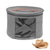 DYOUen Hat Boxes Hat Storage Box Felt Round Hat Box