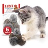 Kats'N Us 2 Inch Real Rabbit Fur Pom Pom Cat
