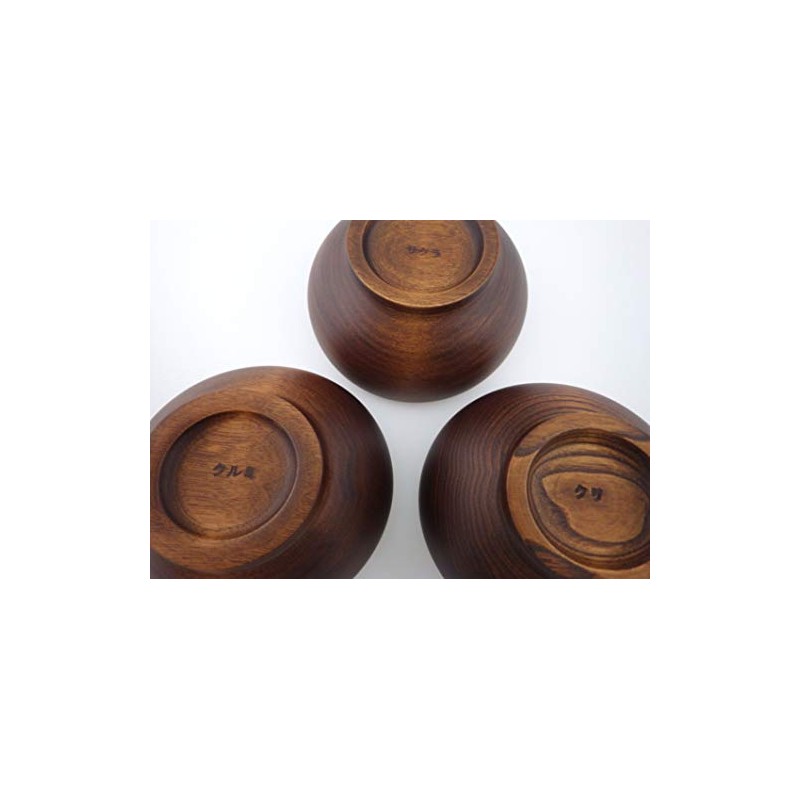 Meiboku Bowl Terra Sakura, Chestnut, Walnut, Set of 3