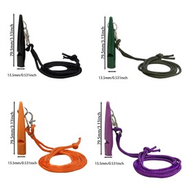 DmDoyy Pack of 4 Dog Whistles, Dog Whistle, High Frequency, Silent, for Dog Training, Loud and Far, Professional Training Whistle with Standardised Frequency and Whistle Band