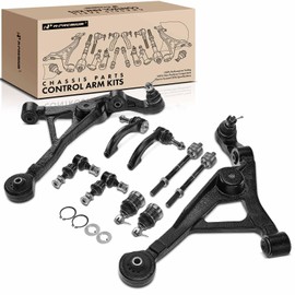 A-Premium 10Pcs Suspension Kit, Front Lower Control Arm Inner Outer Tie Rod End & Front Rear Sway Bar Link Upper Ball Joint, Compatible with Chrysler Sebring, Cirrus, Dodge Stratus, Plymouth Breeze