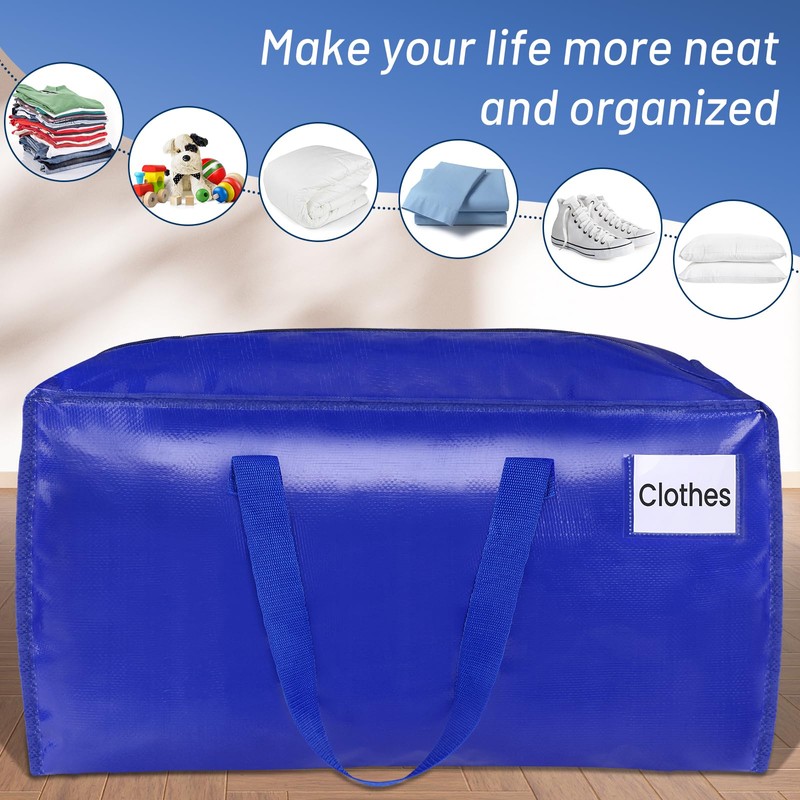 BlissTotes Moving Bags, Heavy Duty Moving Supplies & Storage Bags,