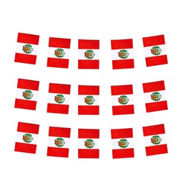 Peru Flags Peruvian Small String Mini Flag Pennant Banner Decorations