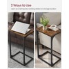 VASAGLE C-Shaped End Table, Side Table for Sofa, Couch Table