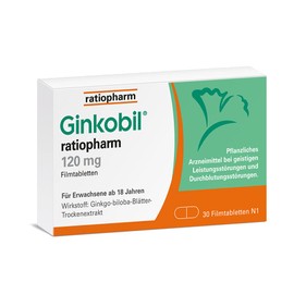 GIN KOBIL Ratiopharm 120 mg Tablets Pack of 30