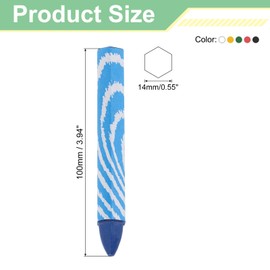 uxcell Lumber Marking Crayons, 12 Pcs 6 Colors Hex Wax Tire Marker, 4" x 0.55" Hex Waterproof Drawing Crayons Furniture Marker for Wood, Glass, Cartons, Cloth, Stone, Ceramics
