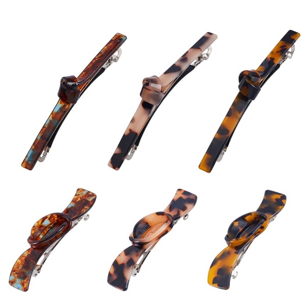 AHANDMAKER 6 Stück Französische Haarspange In 6 Stilen Snap Strong