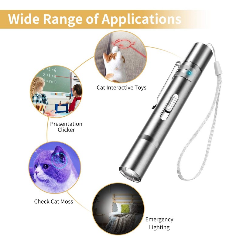 CHUQIANTONG Cat Toys Laser Pointer for Indoor Cat Mouse Toys
