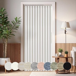 MIULEE Accordion Style Magnetic Folding Door Curtains for Doorways/Closet, Room Divider Pleated Drapes with Hooks for Interior Living Room/Bedroom/Open Closet, White, W52 x L78 inches, 1 Panel