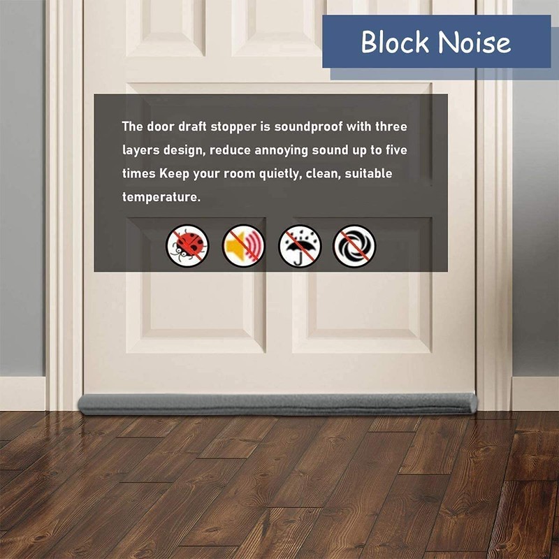Draft Excluder for Doors - 96cm, Efficient Noise Blocker, Cold