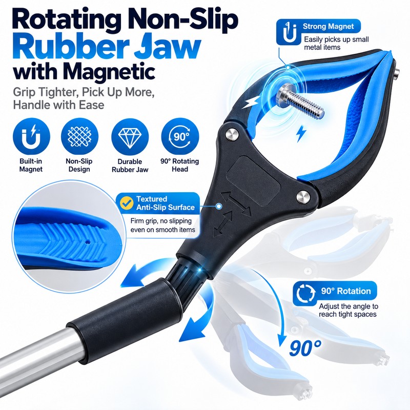 Foldable Gripper Extender Hand Tools Litter Reachers Pickers Collapsible Garbage