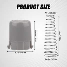 Magnetic Washer Door Prop, Washer Magnetic Washing Machine Parts Magnetic Door Plunger Replacement Washing Machine Parts Washer Parts Compatible with LG Kenmore AGM73610701