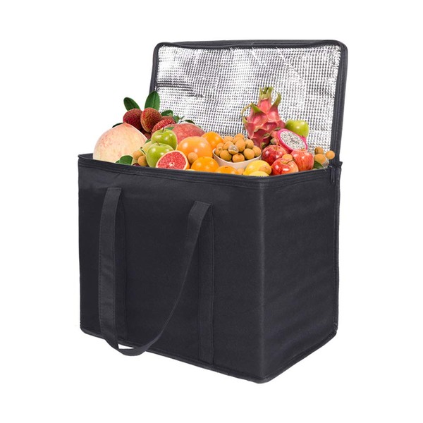 Soft Cool Bag, Cooler Bag Box, 30L Thermal Food Delivery Bag, Large Insulated Picnic Lunch Bag, Cool Box, Grocery Shopping Bags, Cooling Bag for Camping BBQ Shopping Fishing Family Outdoor Activities