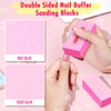 Nail Files and Buffers, Professional Manicure Tools Kit, 100/180 Grit