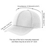 BOTVELA Men Baseball Cap Laser Cut Mesh Snapback Hat (Orange)