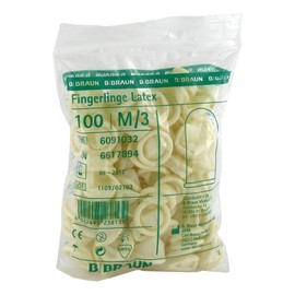 Latex Finger Cots Size 3 Pack of 100