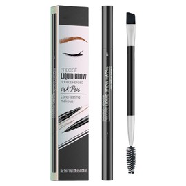 Eye Makeup Eyebrow Pen - Eyebrow Pencil Waterproof Eyebrow Makeup Pen,Long-Lasting Natural Eyebrow Hair 2-in-1 -Ended Eye Brow Pencils for Beginners, Women, Adults, Friends