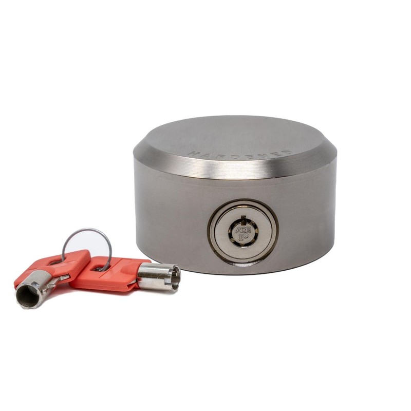 Equipment Lock Puck Lock - Stainless Steel, Multi-Use Uncuttable Lock