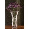 DIAMANTE 'Dragonfly' Vase - Hand Cut Floral Wildlife Pattern Trumpet