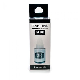 REFILL INK Tinta GI-190 BK Negro Compatible con Pixma G1100 G1110 G2100