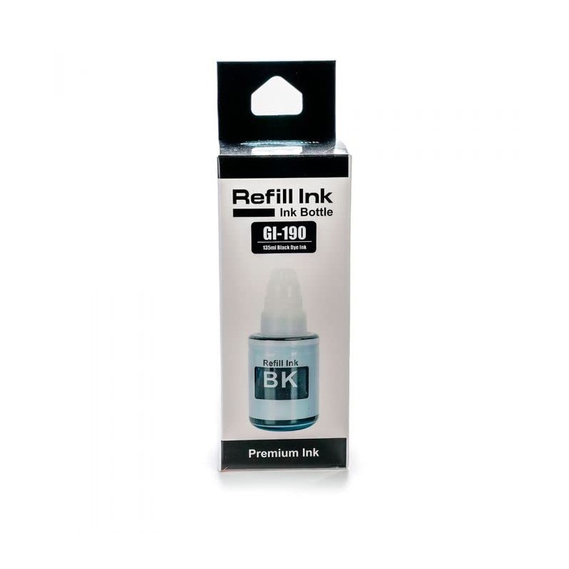 REFILL INK Tinta GI-190 BK Negro Compatible con Pixma G1100