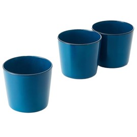 Miyamoto Sangyo Cup, Free Cup, Soba Choko, Yamanaka Lacquer, Dishwasher Safe, Marine Blue, Soba Boar, Set of 3