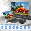 Wireless HDMI Transmitter and Receiver, Upgraded Range 165FT/50M,1080P@60Hz High Definition