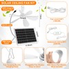 Grinsvalley Solar Chicken Coop Fan and Light Kit, 15W Powerful