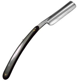 Barber Personal Men’s Straight Edge Sharp Shaving Razor Stainless Steel 3” Blade Black Handle