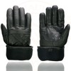 Milwaukee Leather SH231 Men's Black Leather Warm Gauntlet Motorcycle Cold